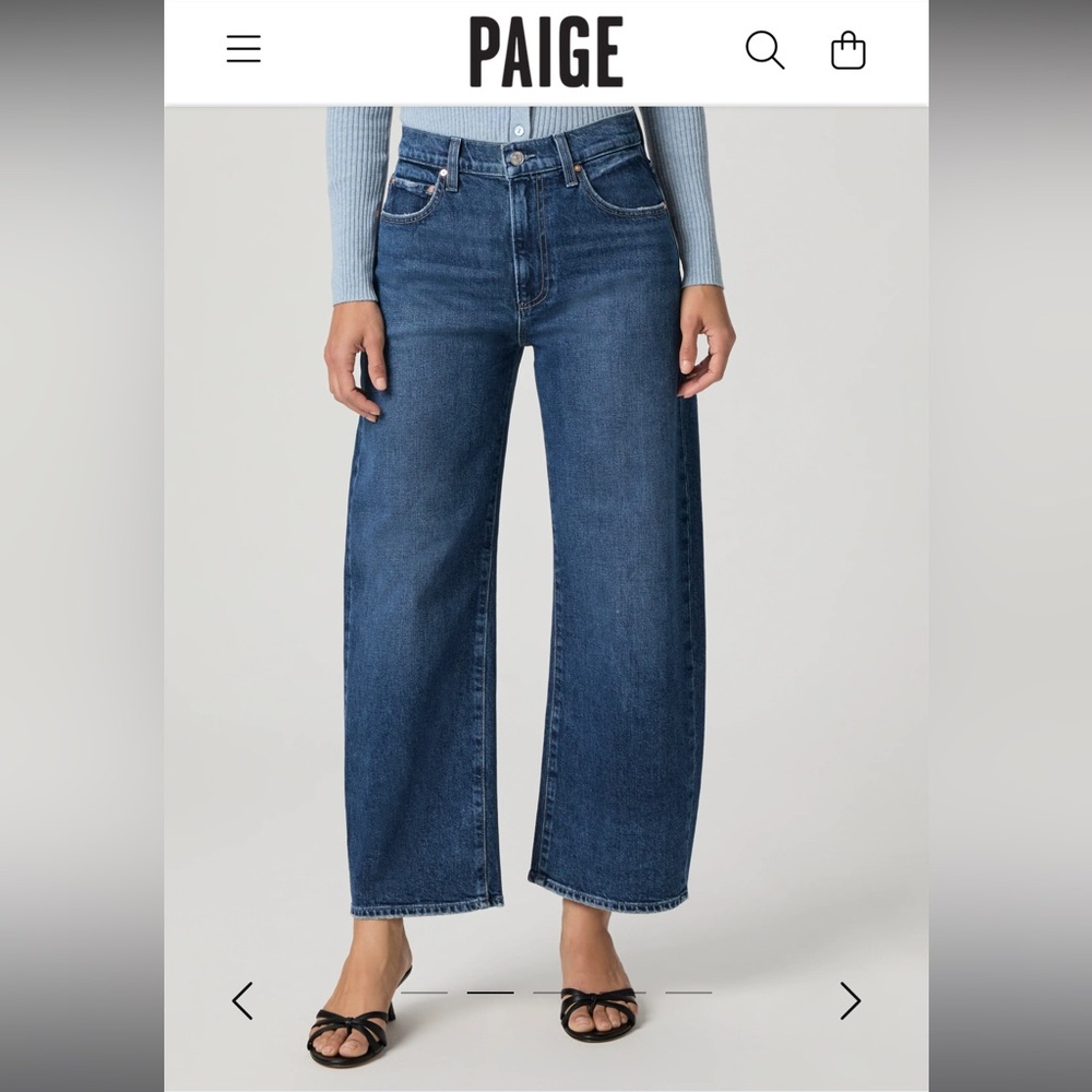 NWOT PAIGE Arellia Ankle Barrel Leg Jeans